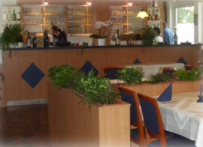 Ladentheke Gastrotheke Blau