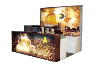 Leuchttheke Kaffeelounge New York