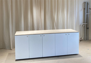 Empfangstheke Wende Steinplatte San Sebastian und andere Materialien